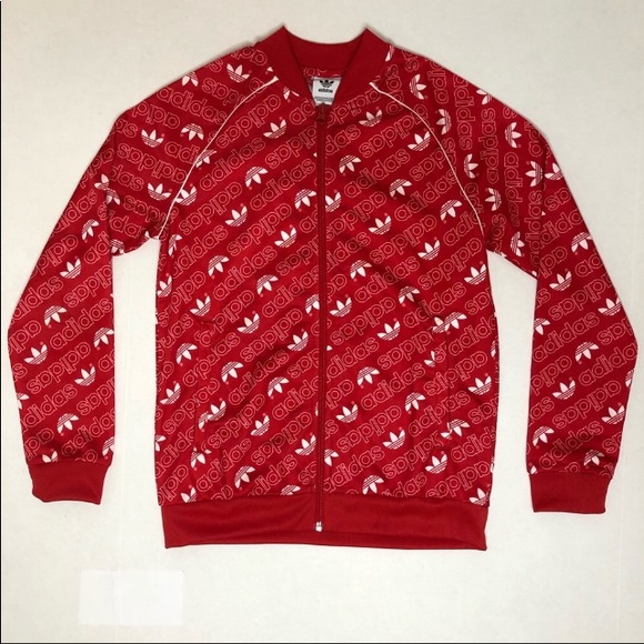 Adidas kids size Medium red zip up - Picture 3 of 3